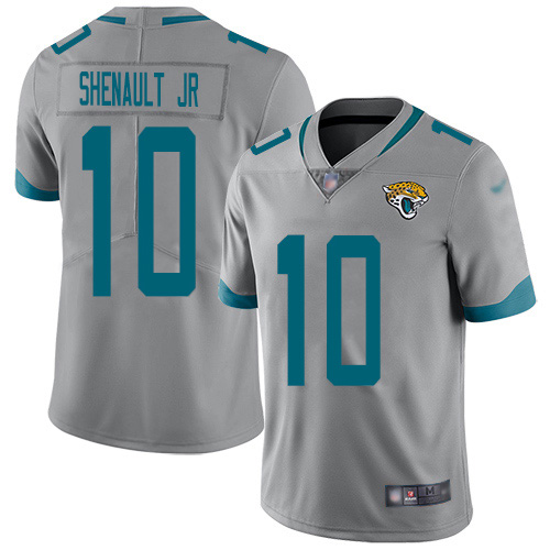 Men Nike Jacksonville Jaguars #10 Laviska Shenault Jr. Silver  Stitched NFL Limited Inverted Legend Jersey->jacksonville jaguars->NFL Jersey